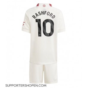 Manchester United Marcus Rashford #10 Tredje tröja Barn 2023-24 Kortärmad (+ korta byxor)